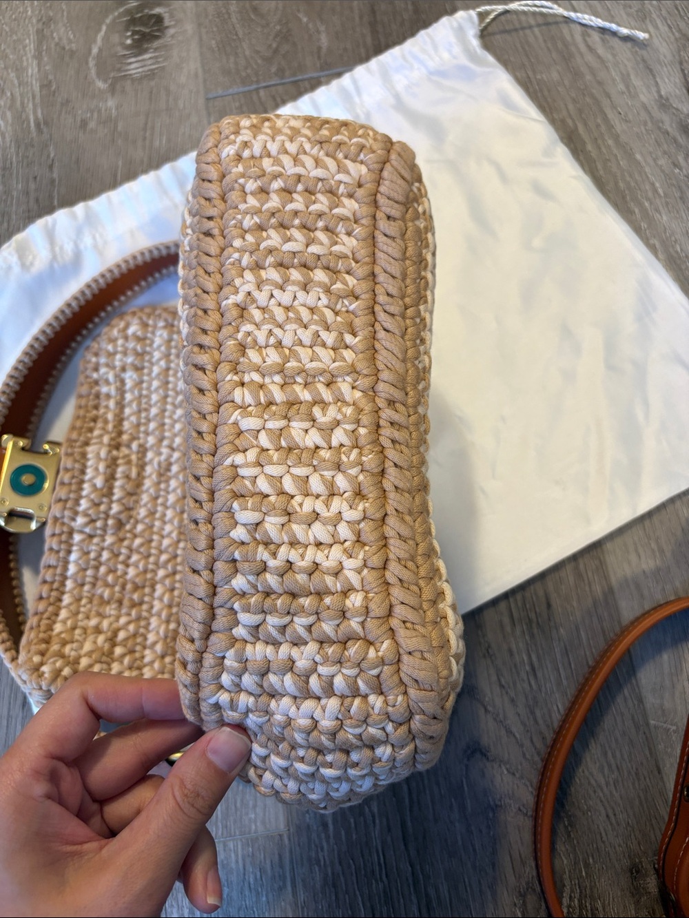 NWT Coach Crochet Soft Tabby Purse - Picture 8 of 11